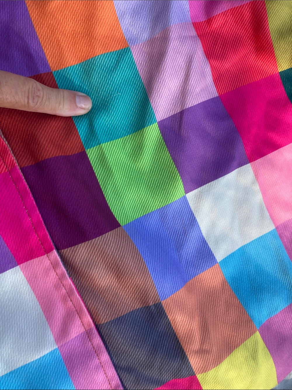 Rainbow plaid trench coat dress plus size 3x the gap asos fans - Picture 9 of 13